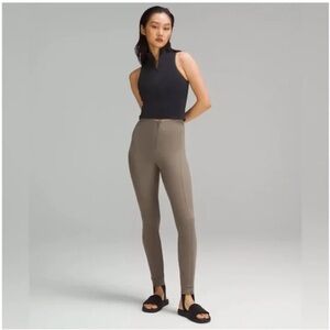 NWT Lululemon Pull-On Zip-Front High Rise Pant in Nomad - Size Small